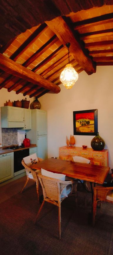 Dining area and kitchen